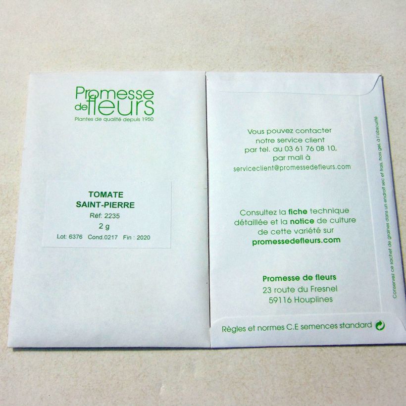 Example of Pomodoro a grappolo Saint Pierre sacchetto di 700 semi circa (2g) as you get