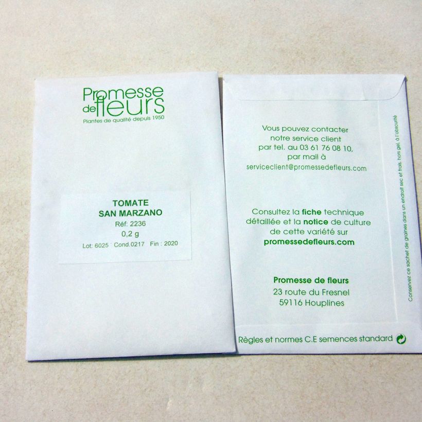 Example of Pomodoro lungo San Marzano sacchetto di 75 semi circa (0,2g) as you get