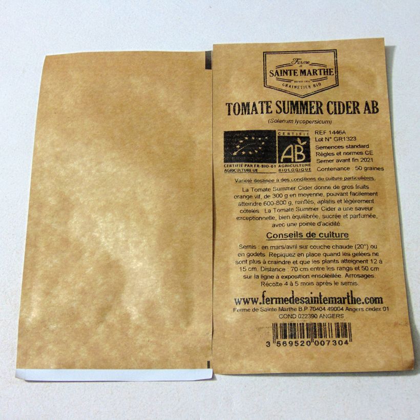 Example of Pomodoro Summer Cider sacchetto di 50 semi circa as you get