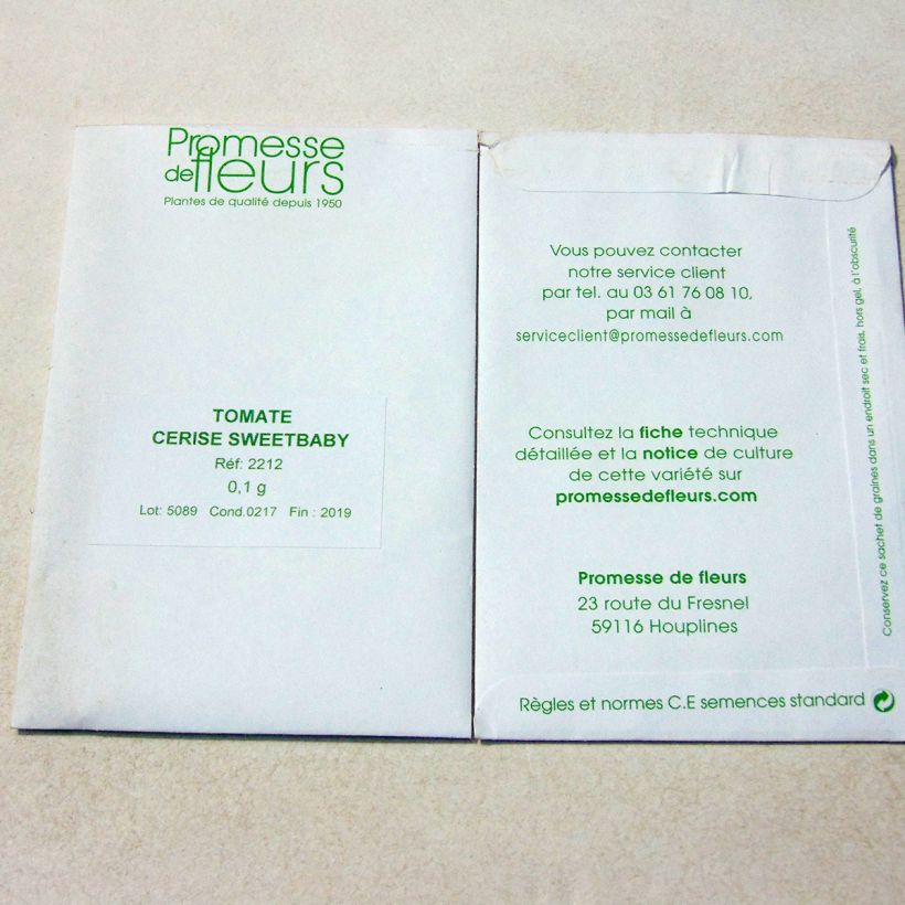 Example of Pomodoro ciliegino/datterino Sweetbaby sacchetto di 30 semi circa (0,1g) as you get