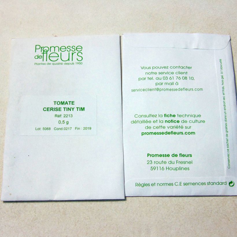 Example of Pomodoro ciliegino/datterino Tiny Tim sacchetto di 250 semi circa (0,5g) as you get