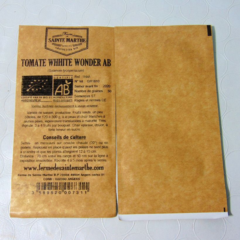 Example of Pomodoro bianco White Wonder sacchetto di 50 semi circa as you get