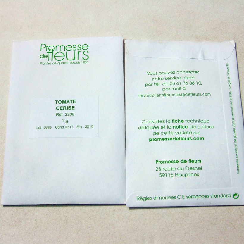 Example of Pomodoro ciliegino/datterino sacchetto di 500 semi circa (1g) as you get