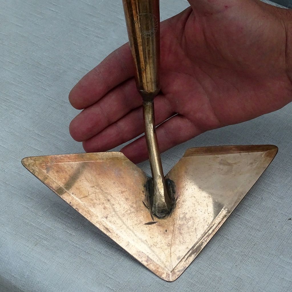 Sarcloir coeur en cuivre modèle Cor - Gamme Schauberger