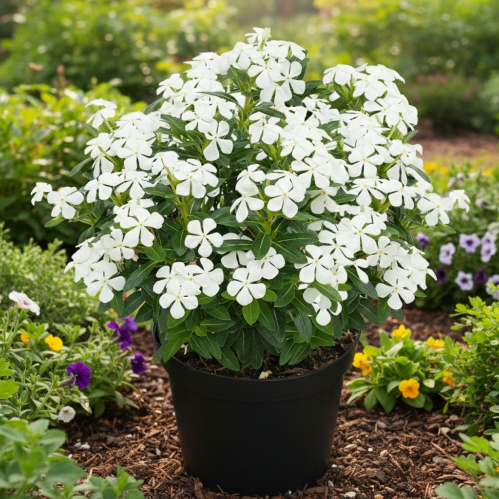 Catharanthus roseus Soiree White - Pervinca del Madagascar