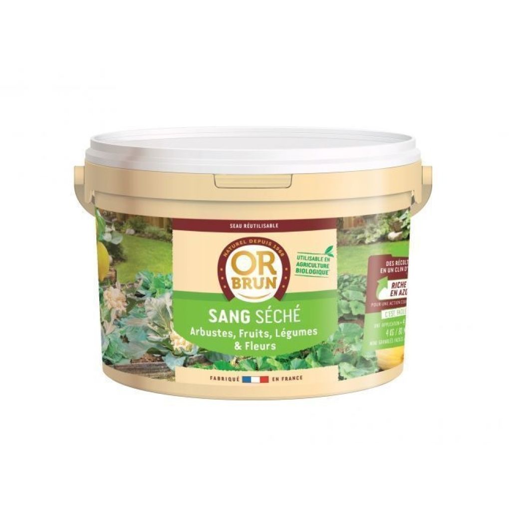 Sang secco in secchio da 4 kg Or brun