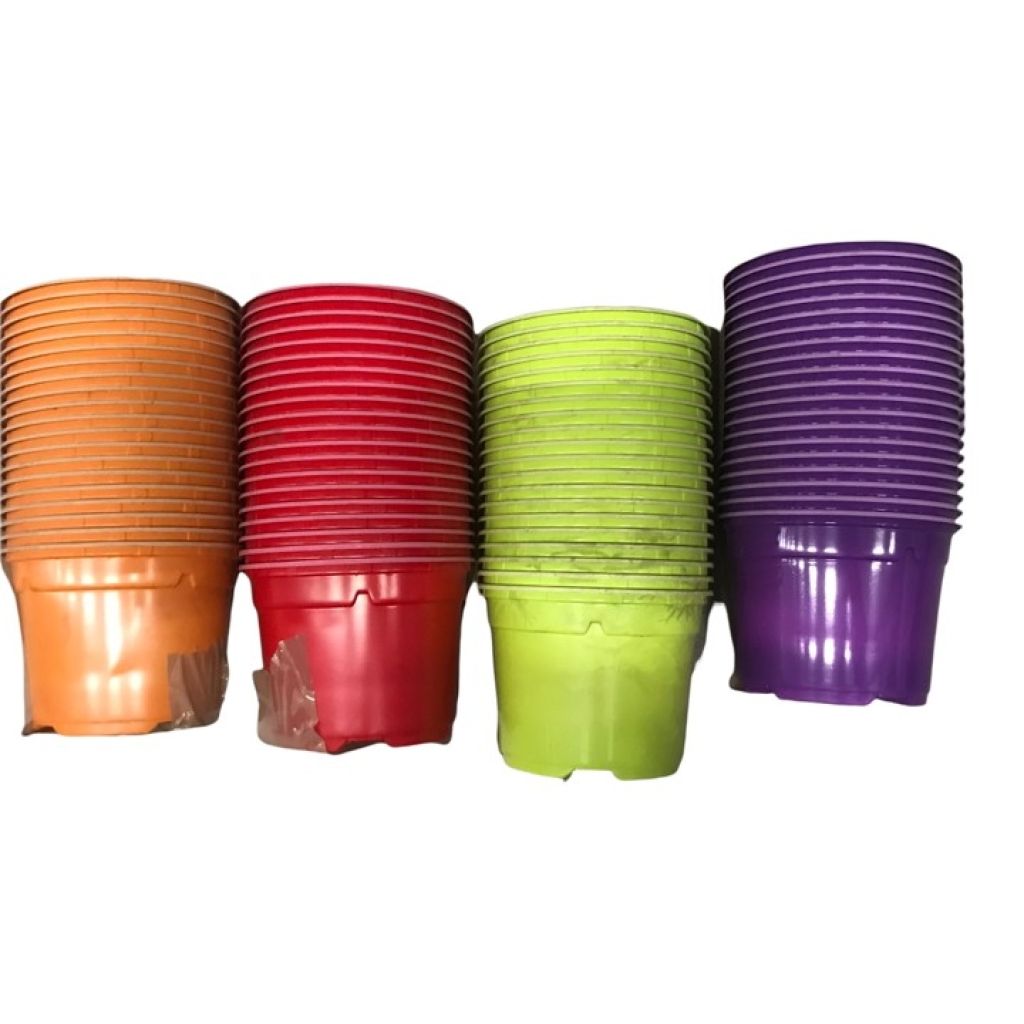 Vaso rotondo colori assortiti - venduto in confezione da 20