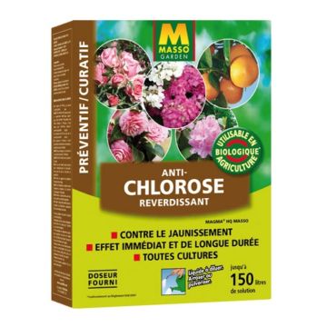 Anti-chlorose Magma Masso Garden utilisable en agriculture biologique étui de 500g.