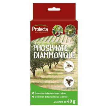 Attraente per mosche pungenti Protecta - Fosfato diammonico - Confezione da 4 bustine da 40g