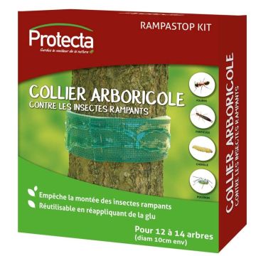Collare arboricolo Rampastop Protecta - 2 collari da 2 m + 1 tubo di colla