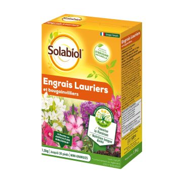 Fertilizzante per Allori e Bougainvillea Solabiol in scatola da 1,5 Kg