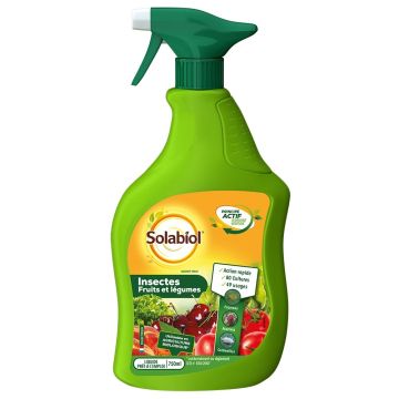 Insetticida per Frutta e Ortaggi Solabiol pronto all'uso flacone spray da 750 ml