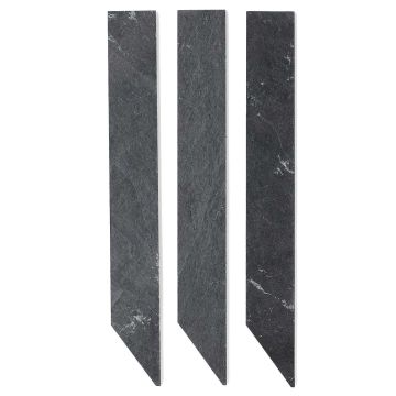 Etichetta da piantare in ardesia sagomata rettangolare 3 x 24 cm