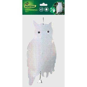 Affascinante civetta olografica da appendere