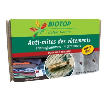 Trichogramma contro le tarme dei vestiti Biotop confezione da 4 diffusori