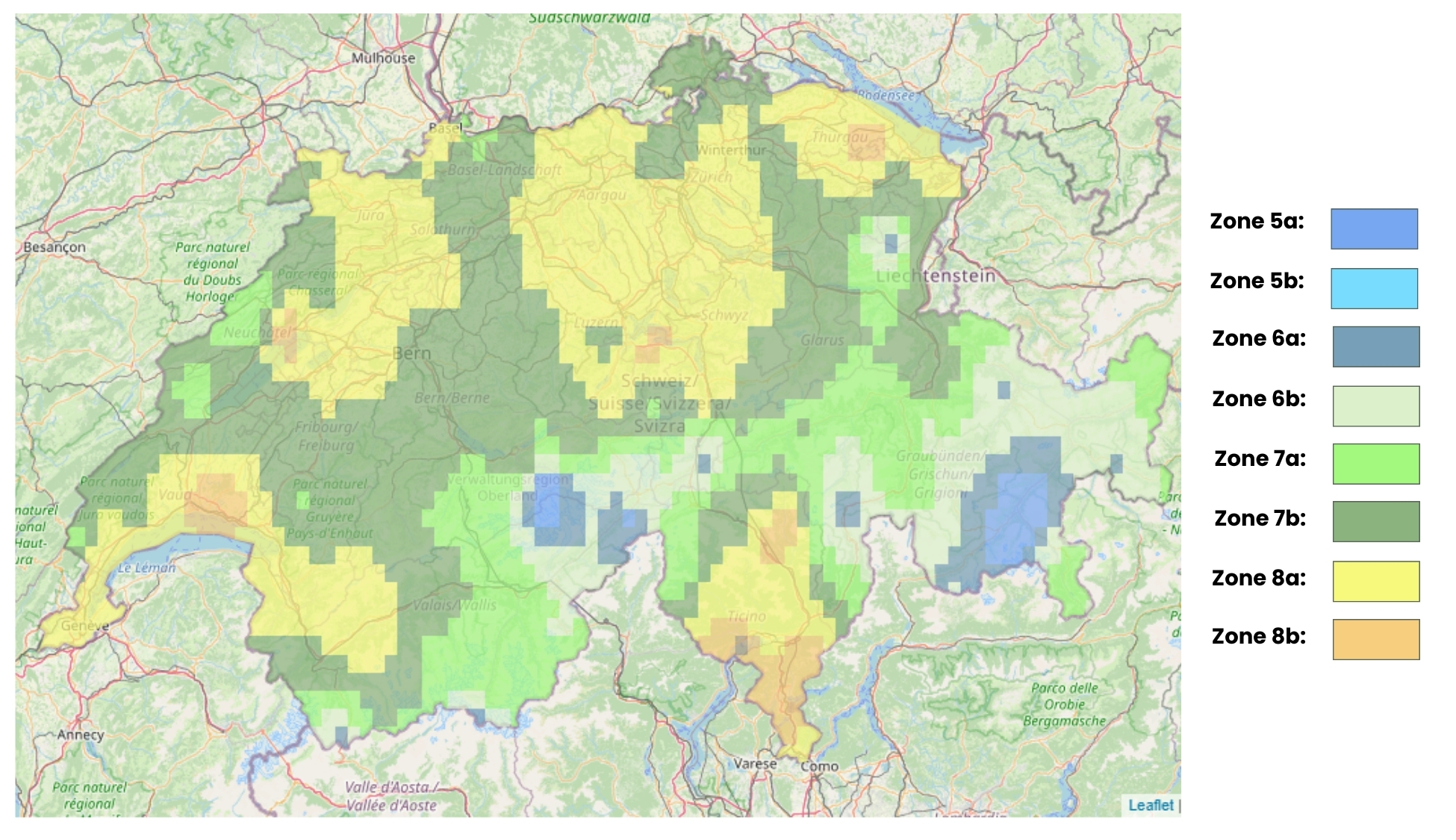 Mappa della rusticità